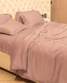 Blush Bamboo King Duvet Cover Set