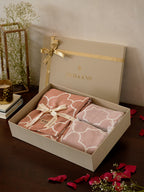 3 pc Jacquard towel gift set - 1 bath + 2 hand