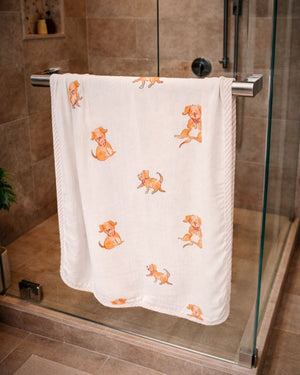 Kids 60x120 cm Bamboo Towel | Dog