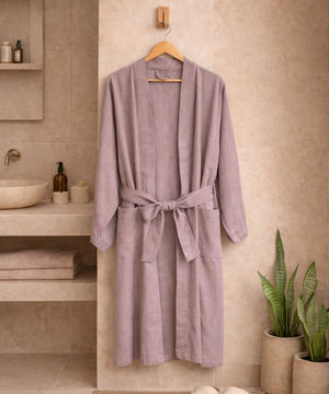 Plum Bamboo Bathrobes