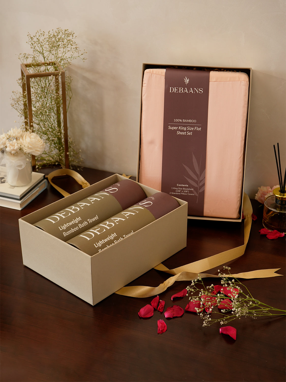 The Ultimate Gift set – Bedsheet + 2 Jacquard towels