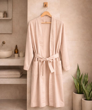 Beige Bamboo Bathrobes