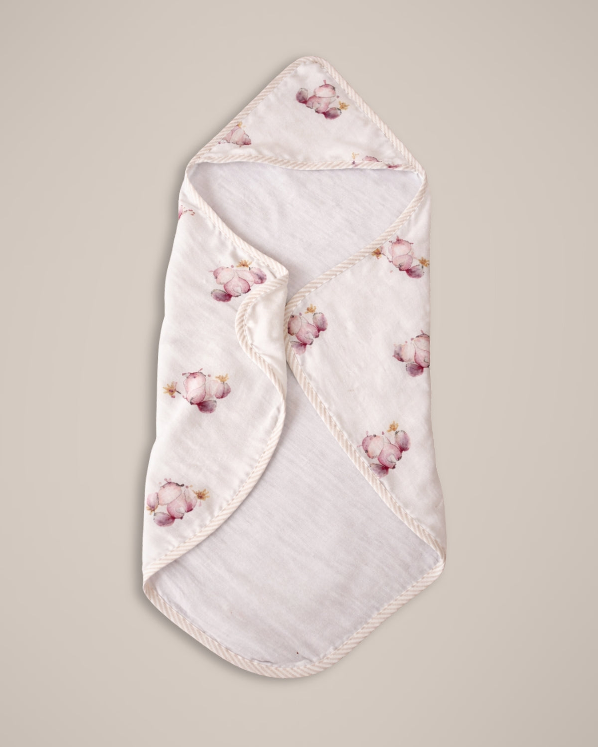 Hooded 80x80 cm Bamboo Towel | Hippo