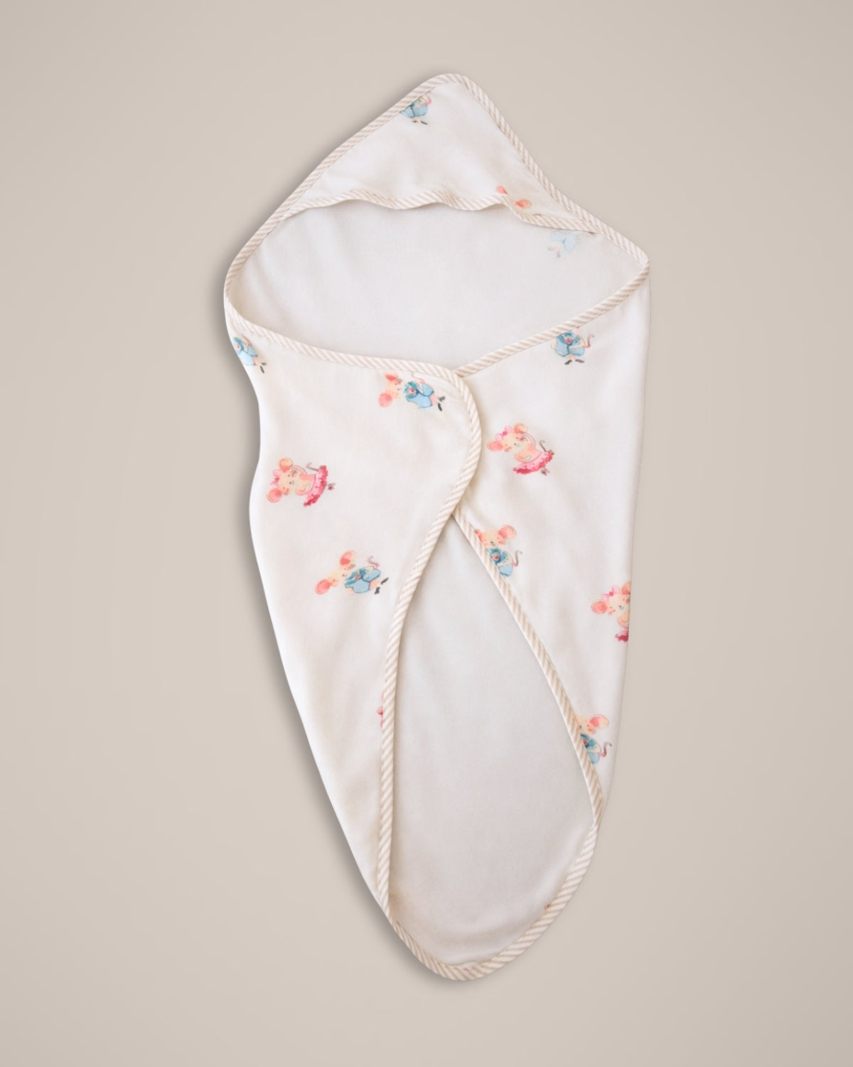 Hooded 80x80 cm Bamboo Towel | Mice