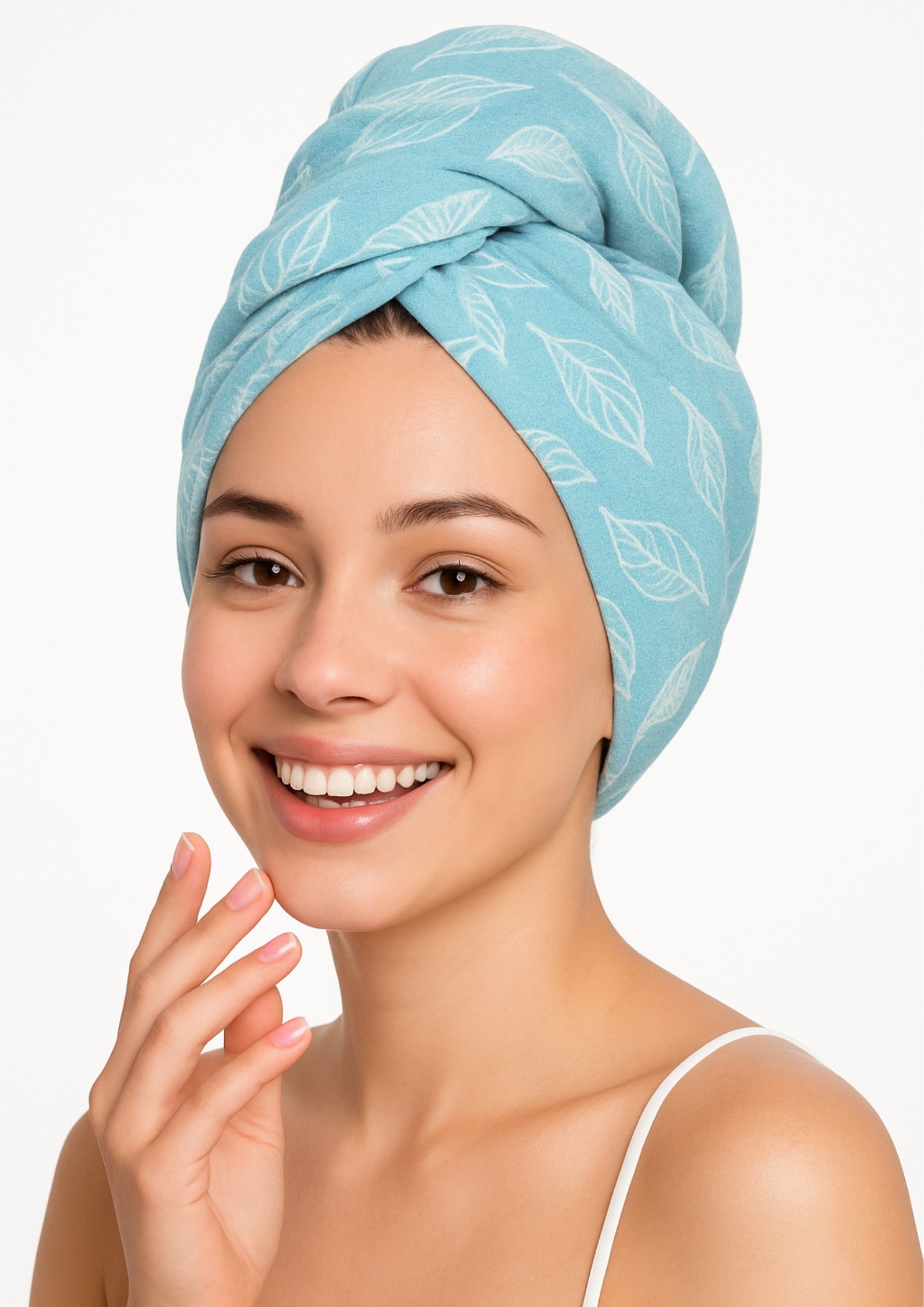 100% Bamboo Hair towel | Sky Blue