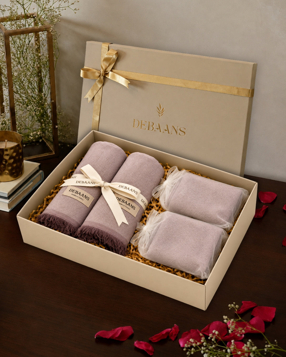 4 pc classic towel gift set ‚ 2 bath + 2 hand
