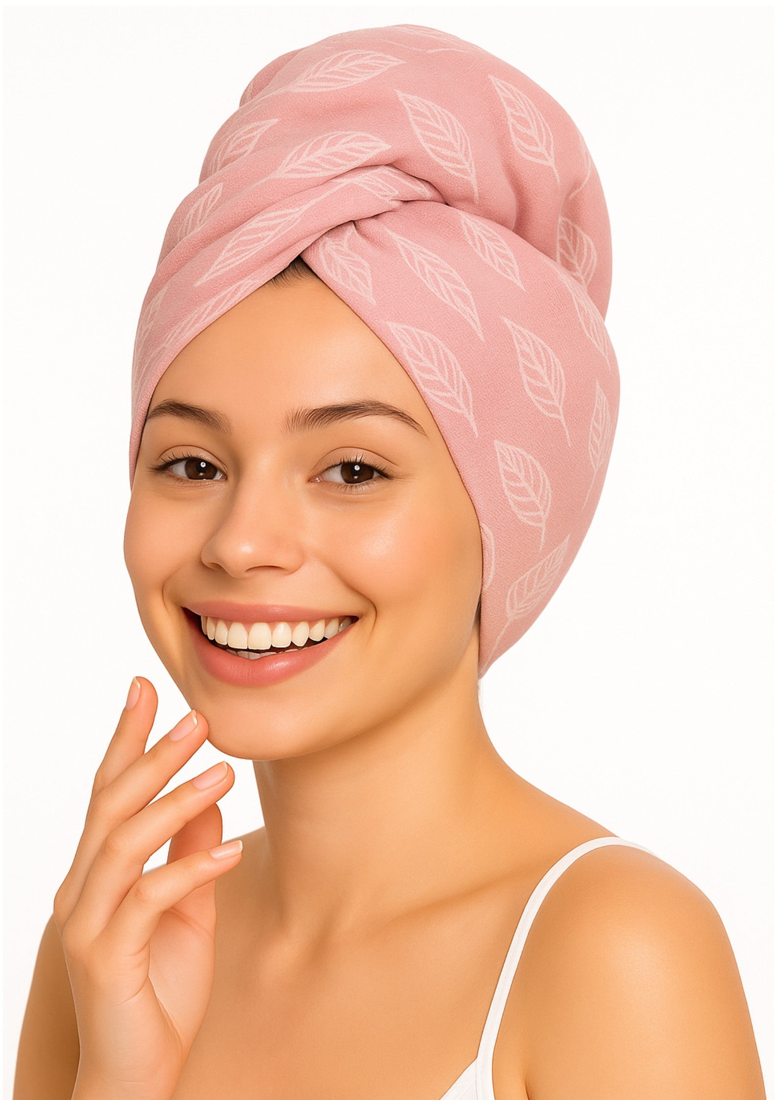 100% Bamboo Hair towel | Blossom Pink