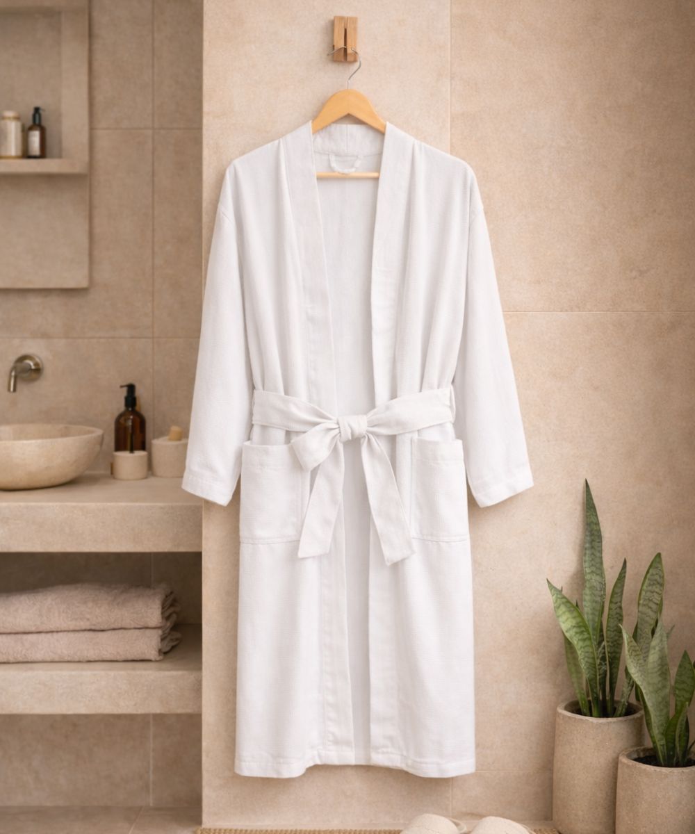 Ivory Bamboo Bathrobes