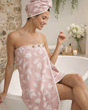 Bamboo jacquard body wrap | Blossom Pink