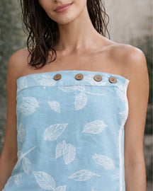 Bamboo jacquard body wrap | Sky Blue
