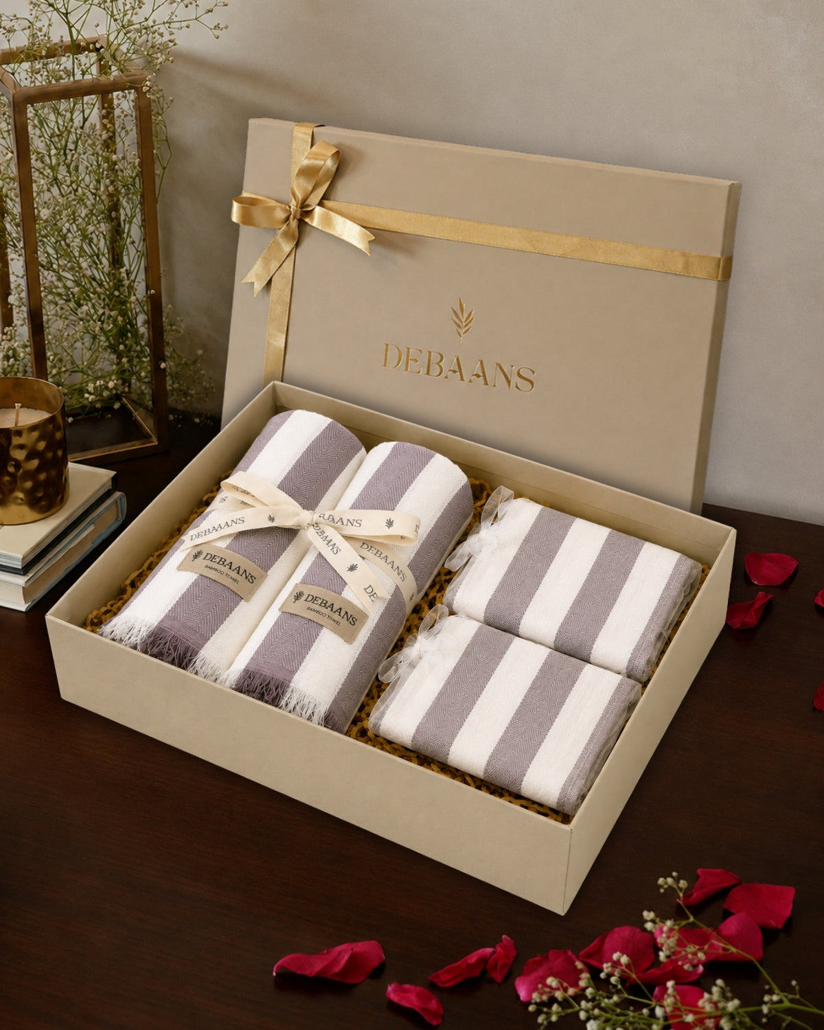 4 pc classic towel gift set ‚ 2 bath + 2 hand
