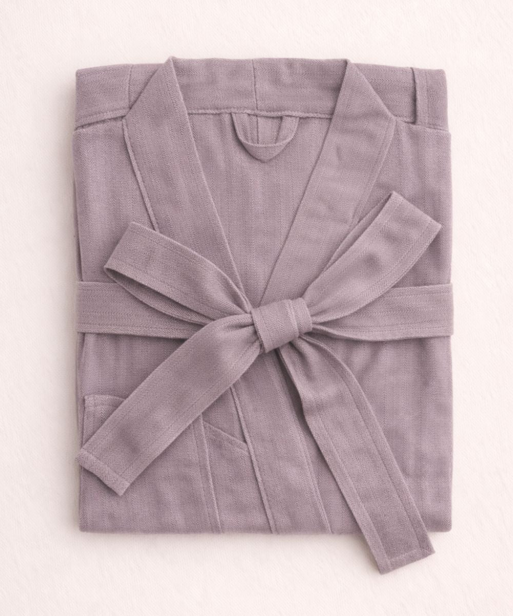 Plum Bamboo Bathrobes