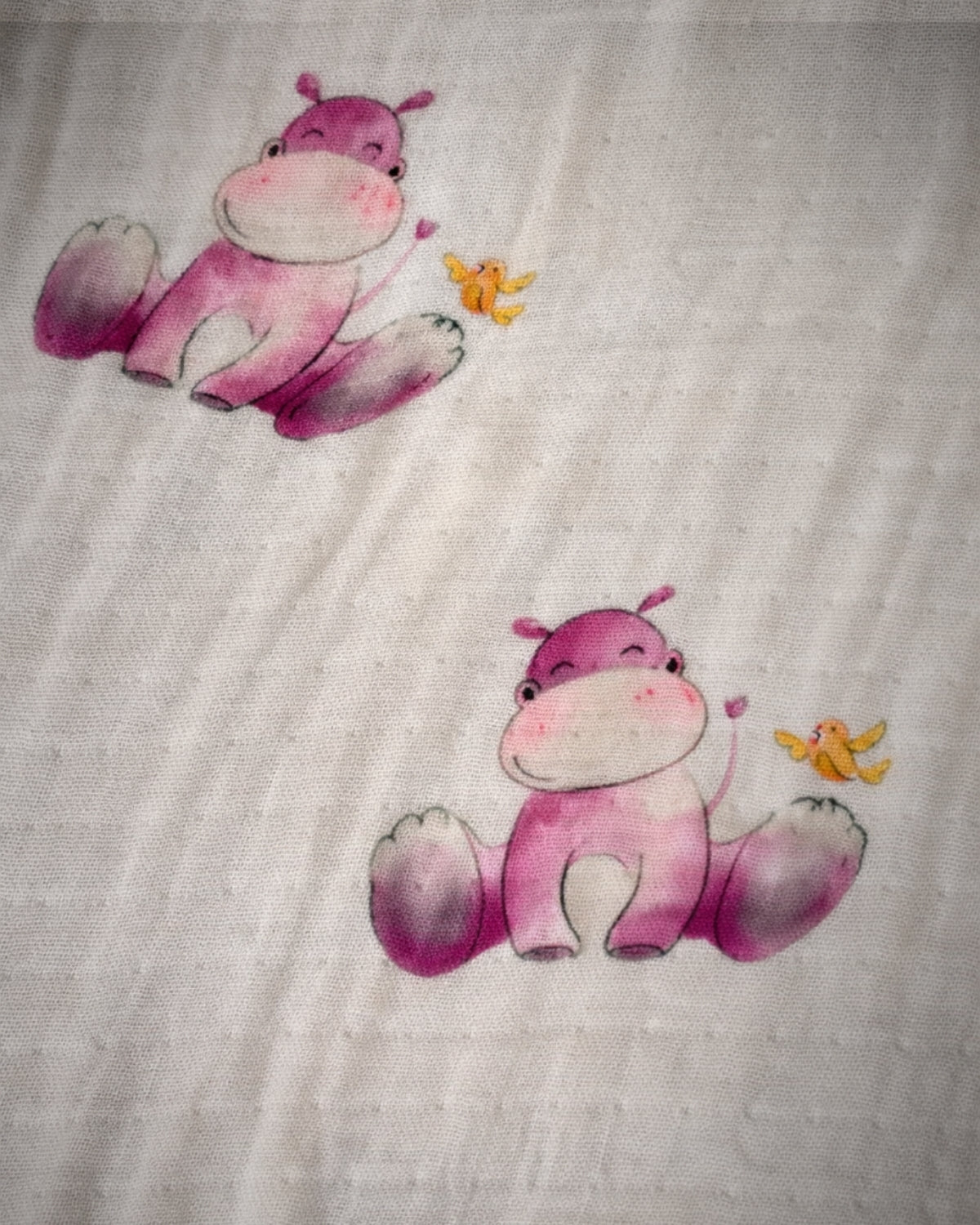 Hooded 80x80 cm Bamboo Towel | Hippo