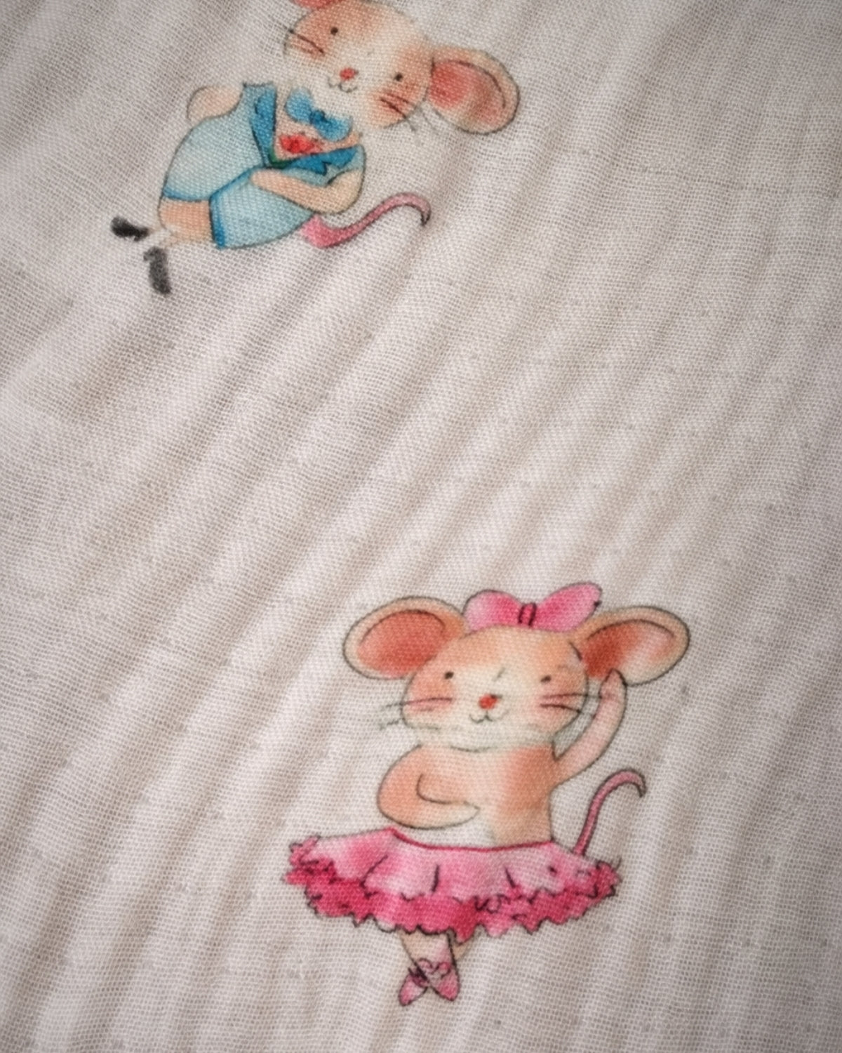Kids 60x120 cm Bamboo Towel | Mice