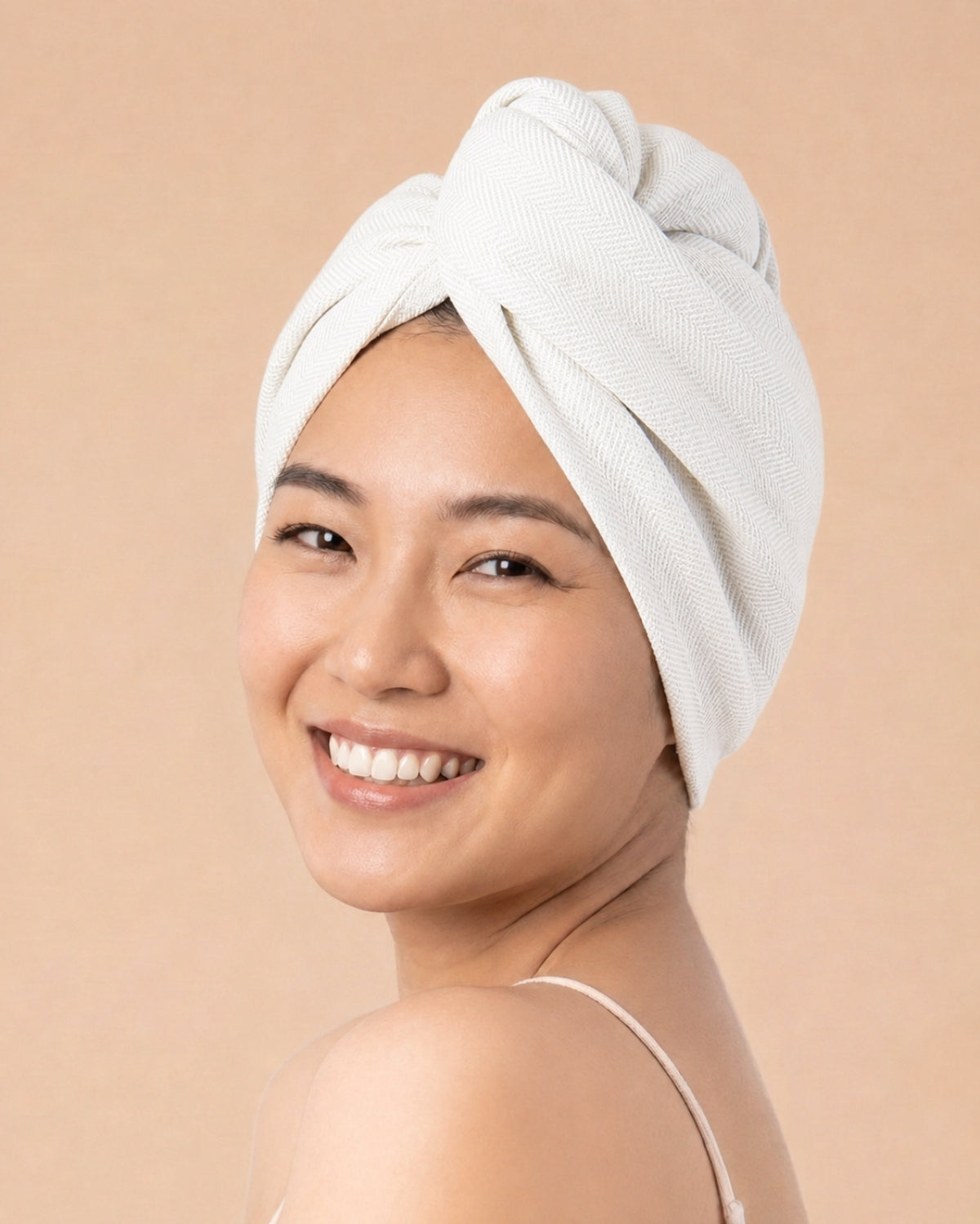 100% Bamboo Hair towel | Ivory