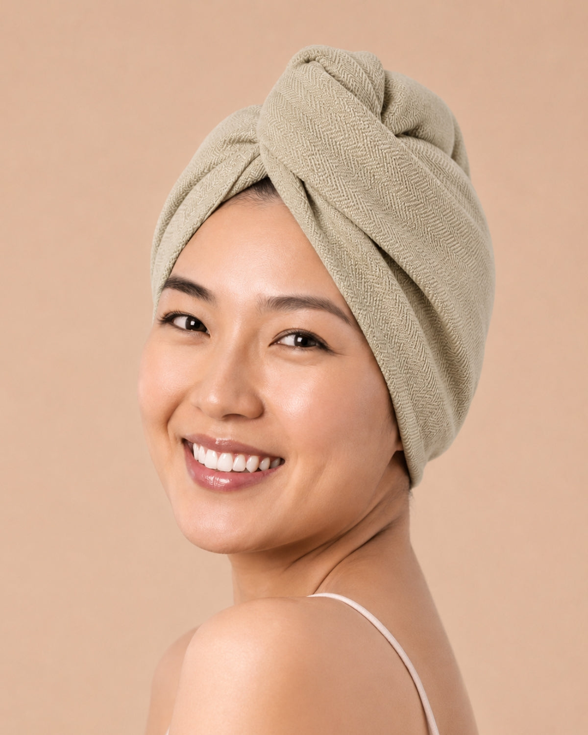 100% Bamboo Hair towel | Olive
