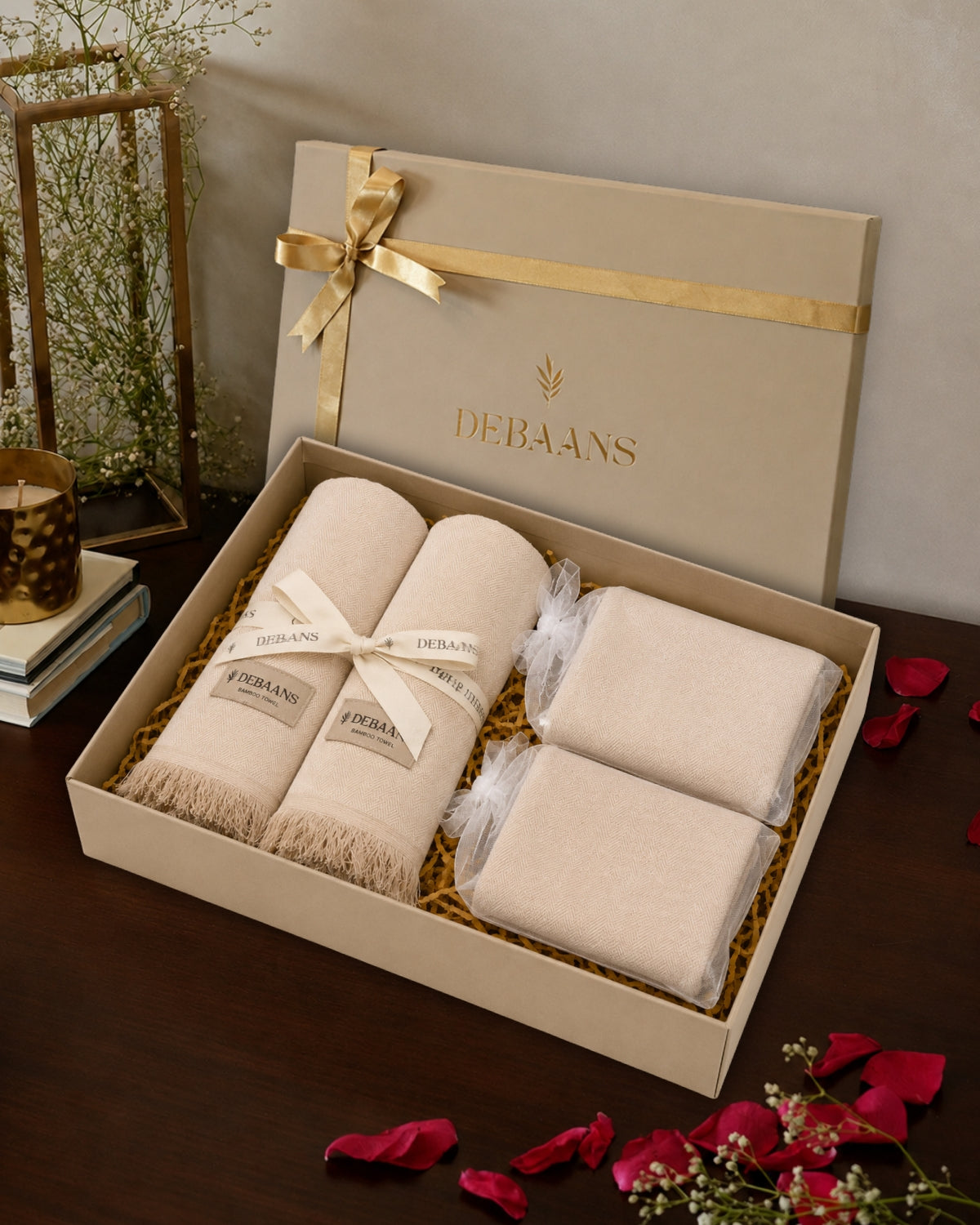 4 pc classic towel gift set ‚ 2 bath + 2 hand
