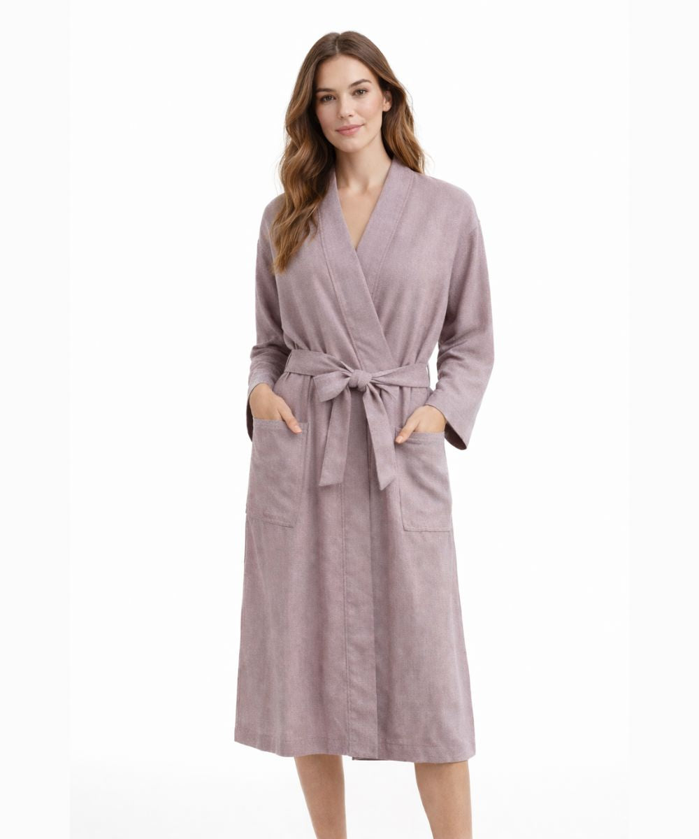 Plum Bamboo Bathrobes