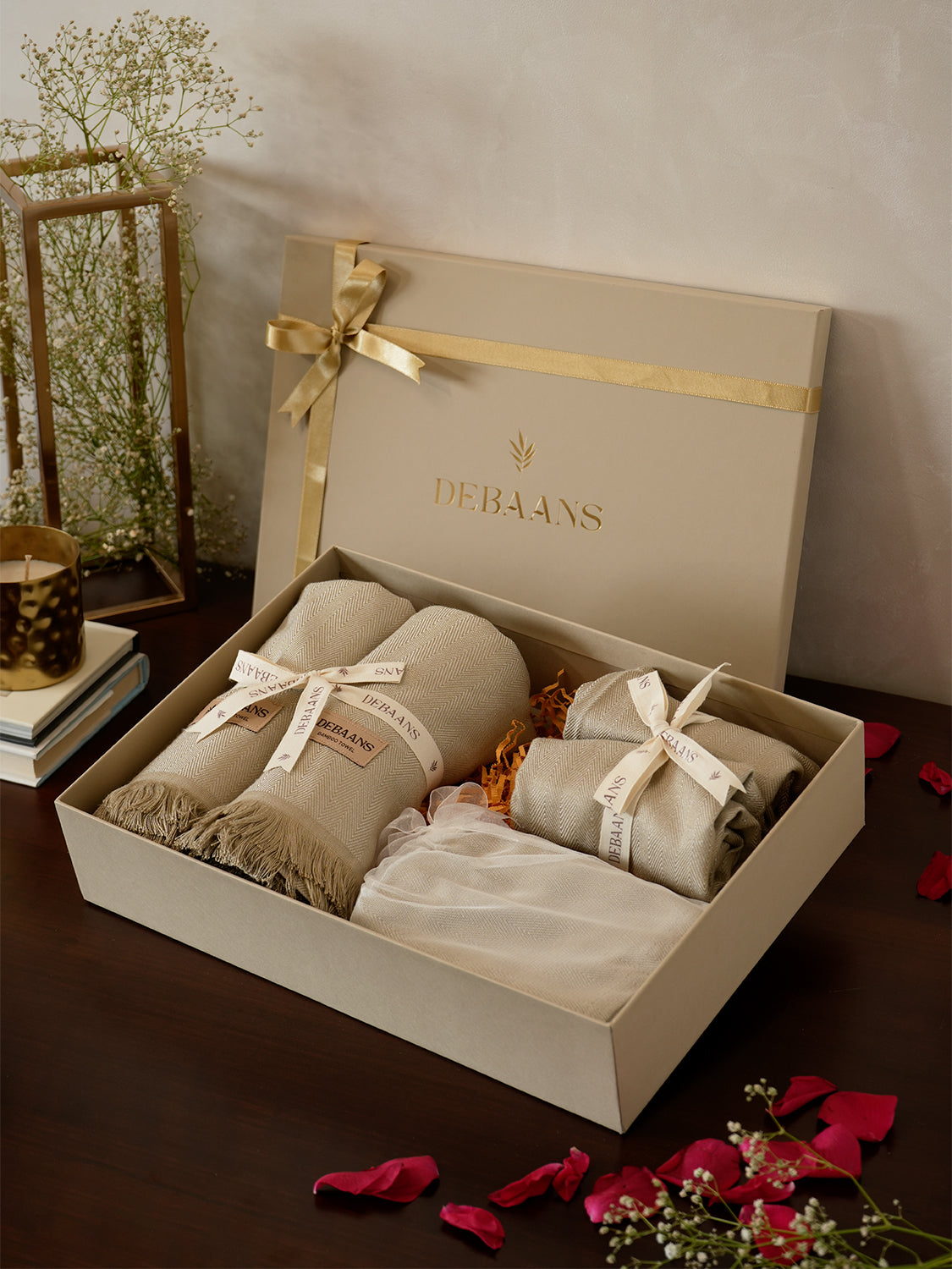 6 pc towel gift set – 2 bath + 2 hand + 2 face towels