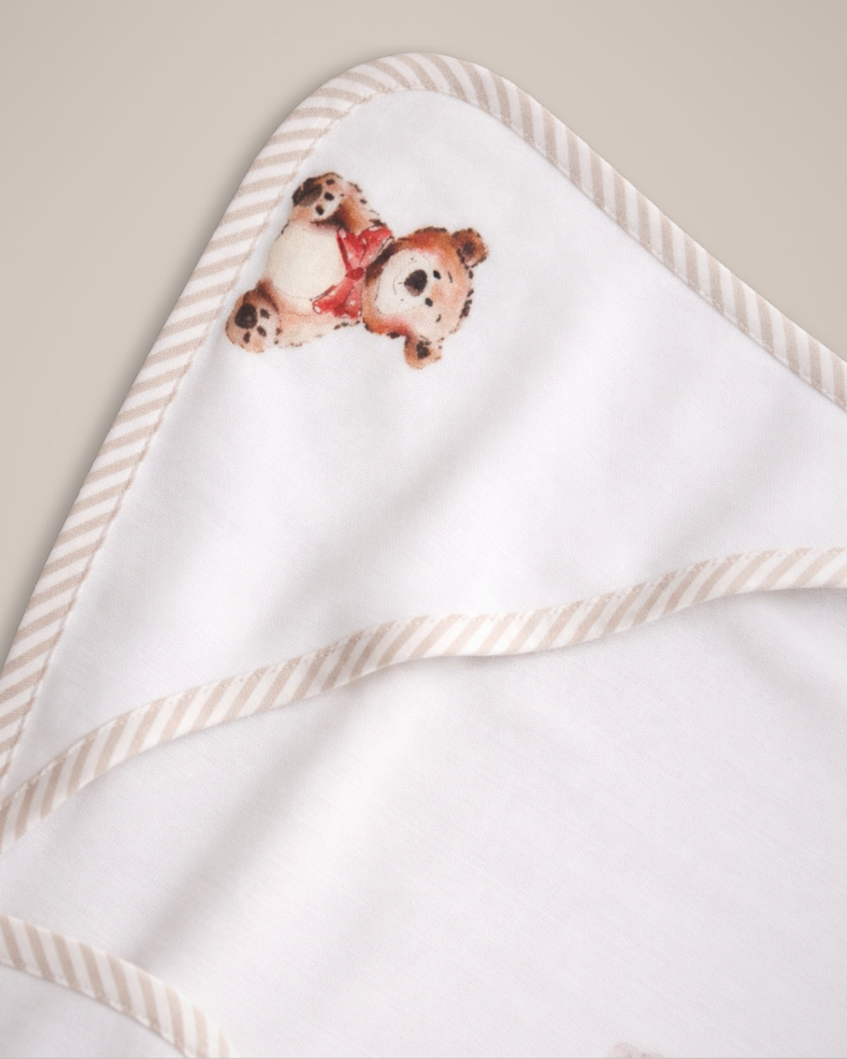 Hooded 80x80 cm Bamboo Towel | Teddy