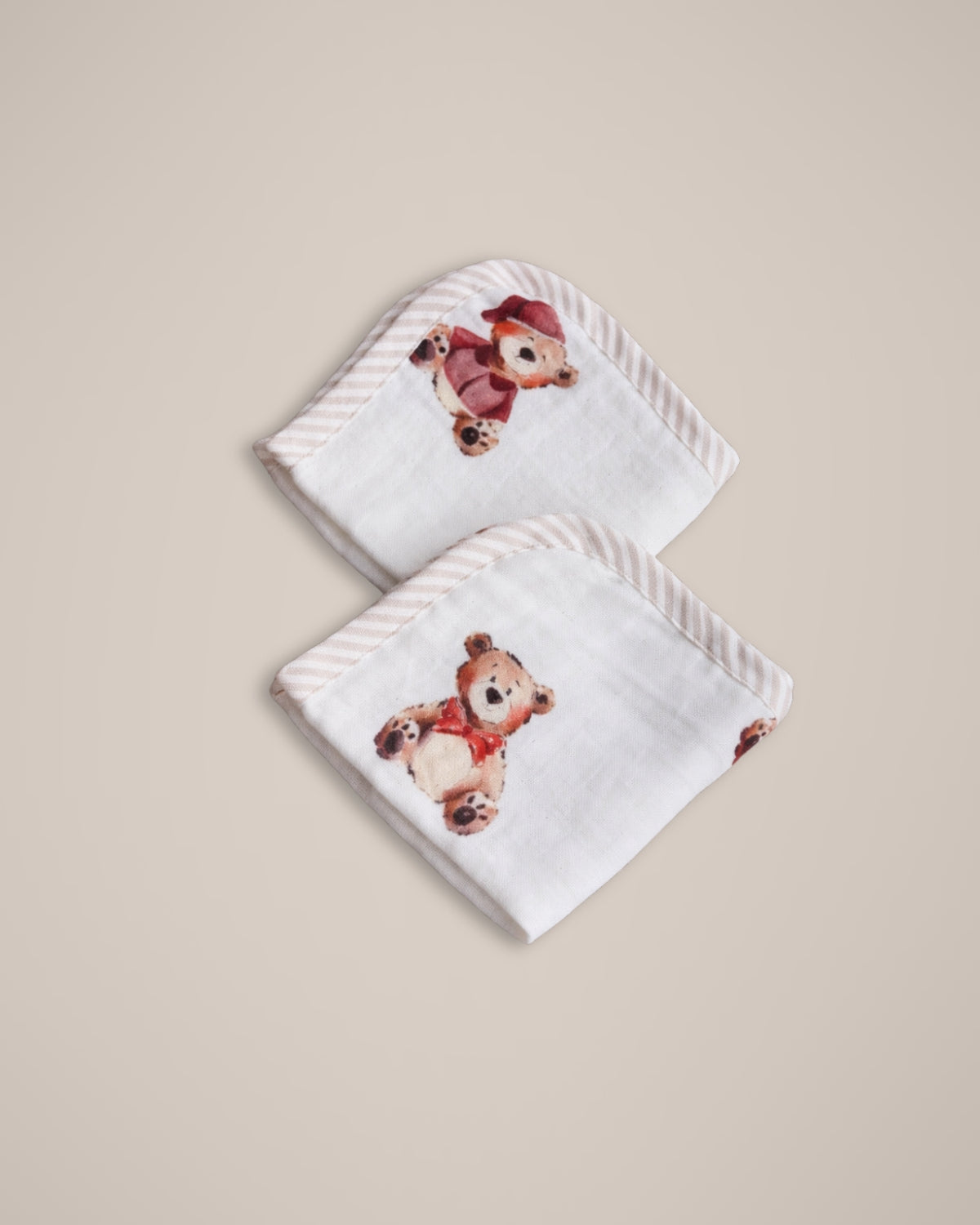 Bamboo Baby washcloths (set of 2) | Bear Hugs