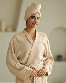 Beige Bamboo Bathrobes