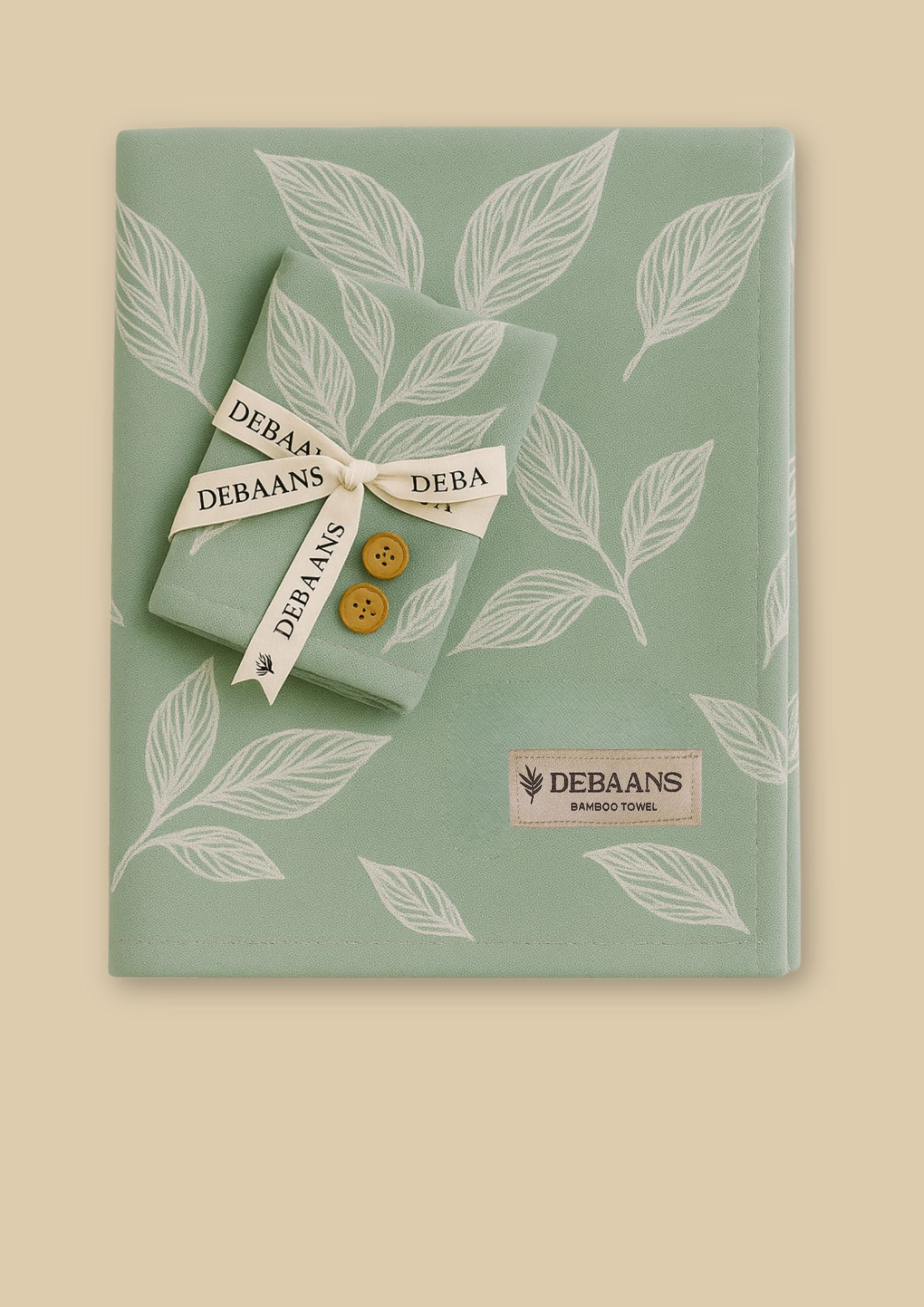 100% Bamboo Hair towel | Meadow Green