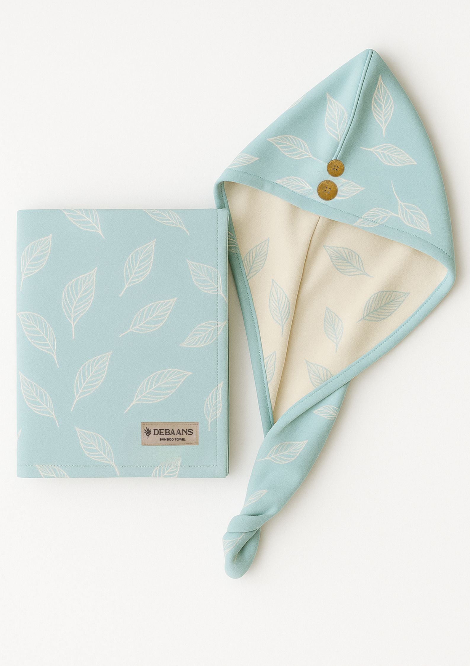 100% Bamboo Hair towel | Sky Blue