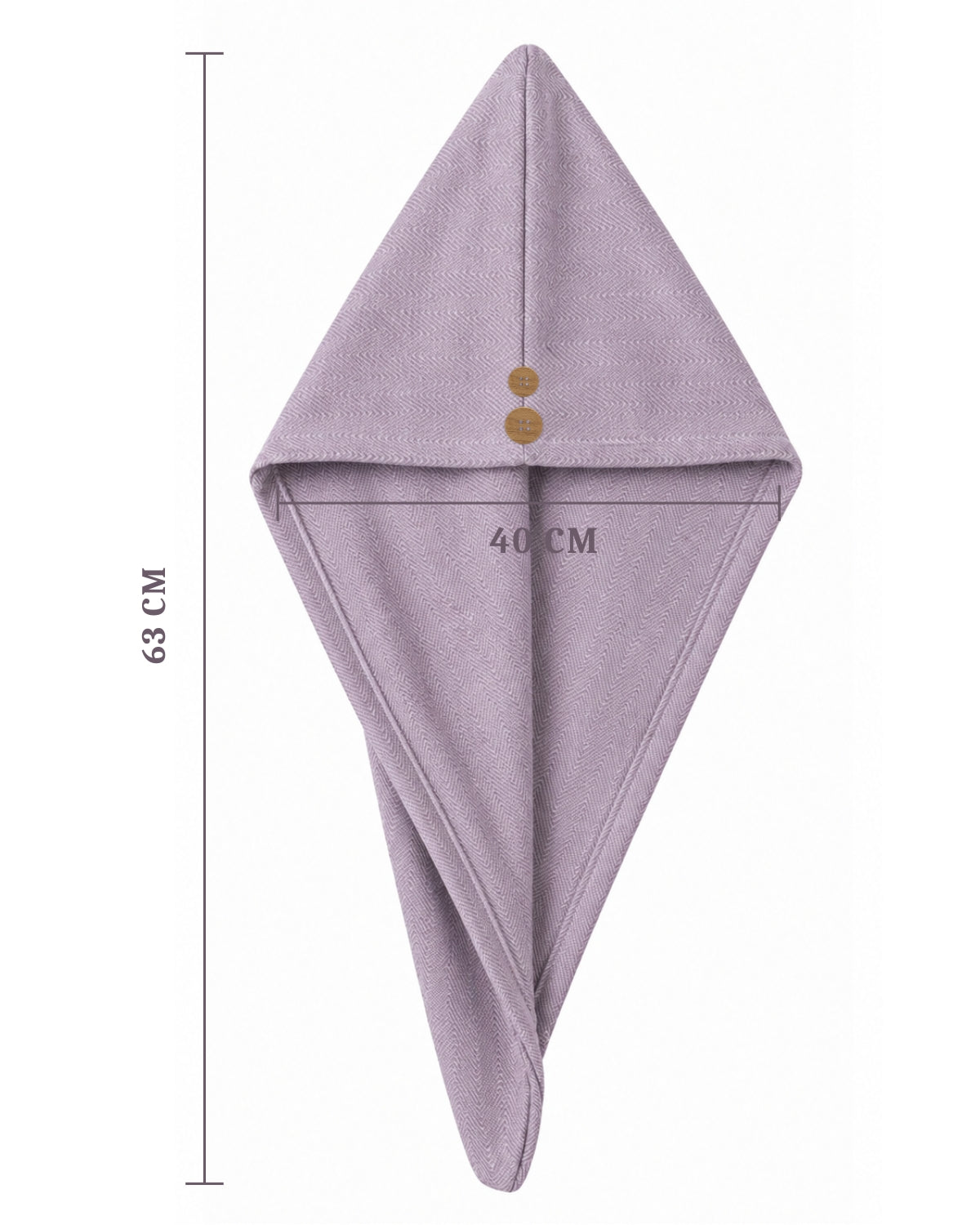 100% Bamboo Hair towel | Plum