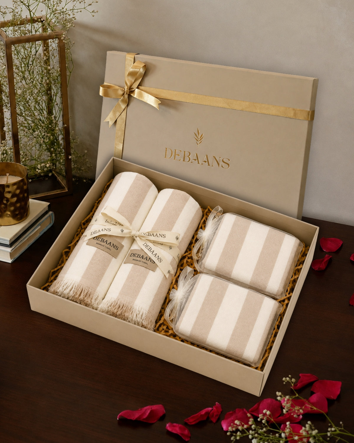 4 pc classic towel gift set ‚ 2 bath + 2 hand