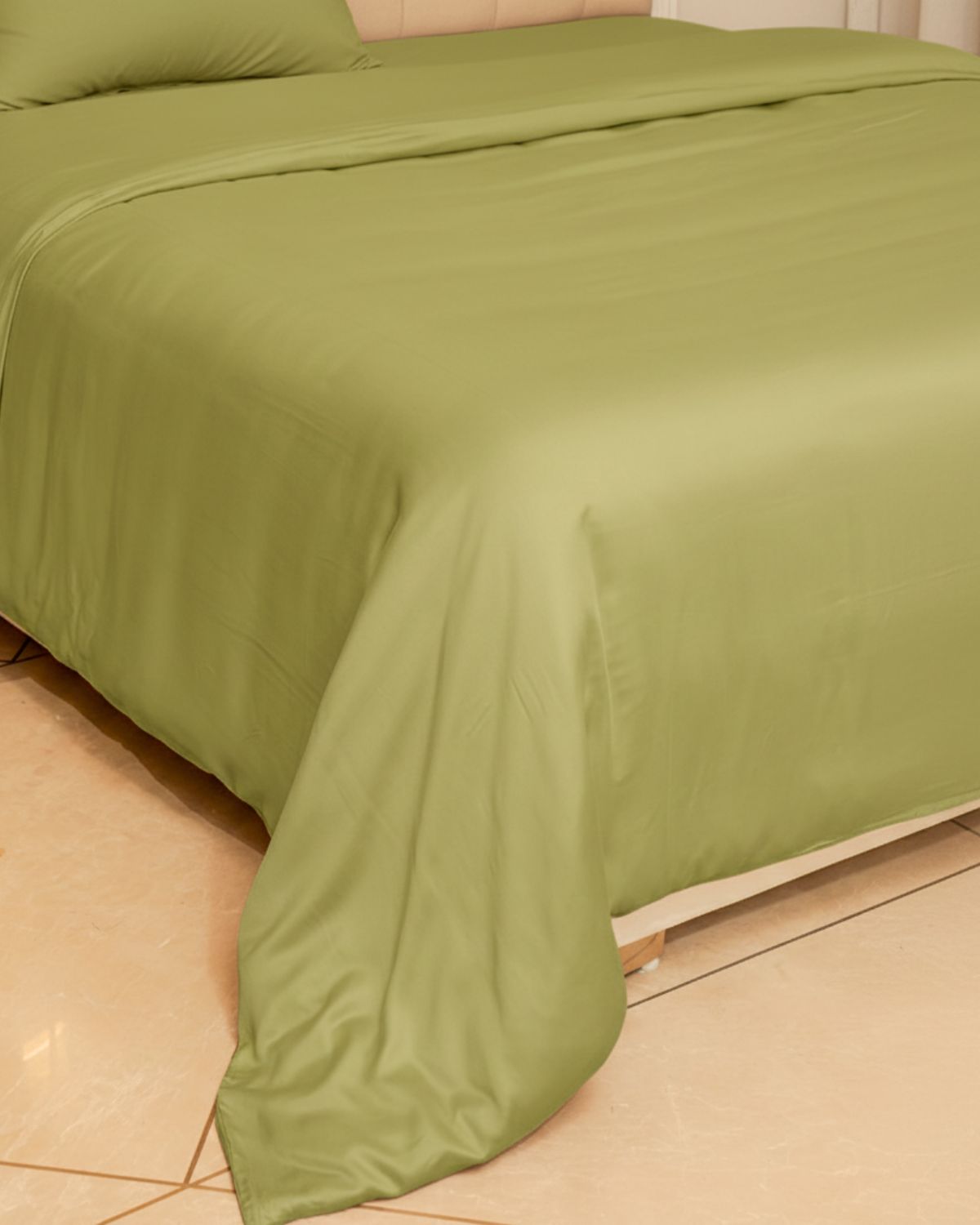 Green Bamboo King Duvet Cover Set