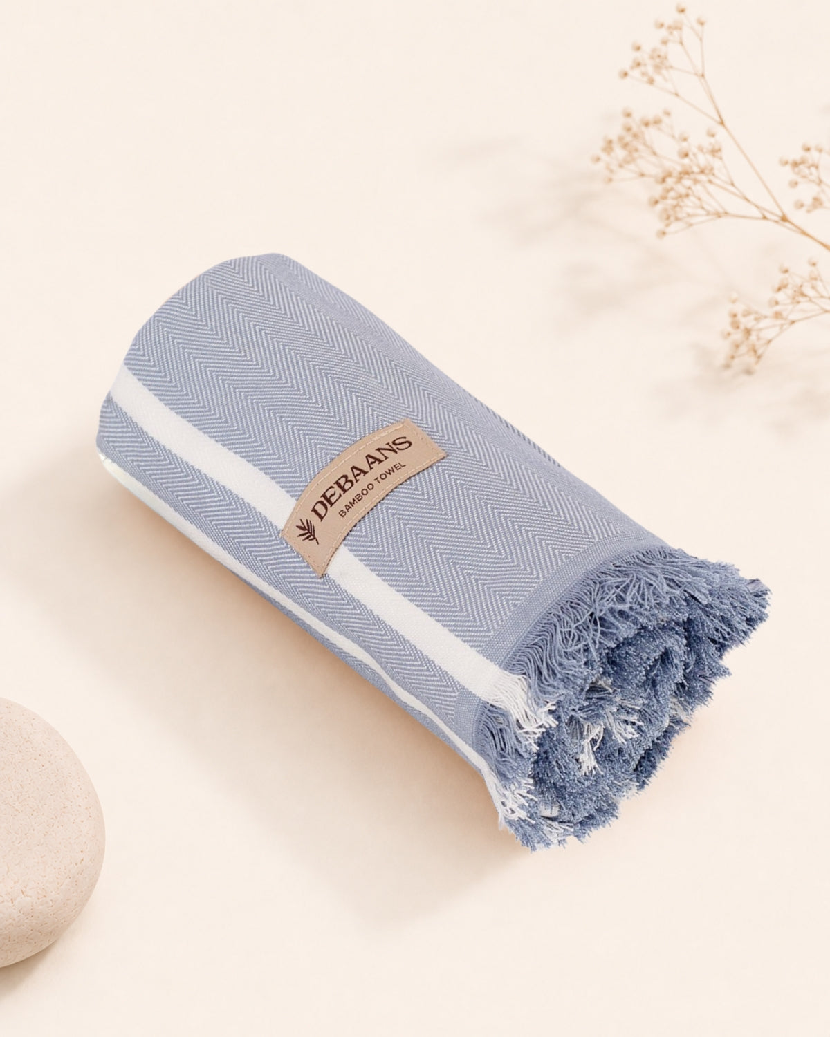 Powder Blue bamboo bath towel