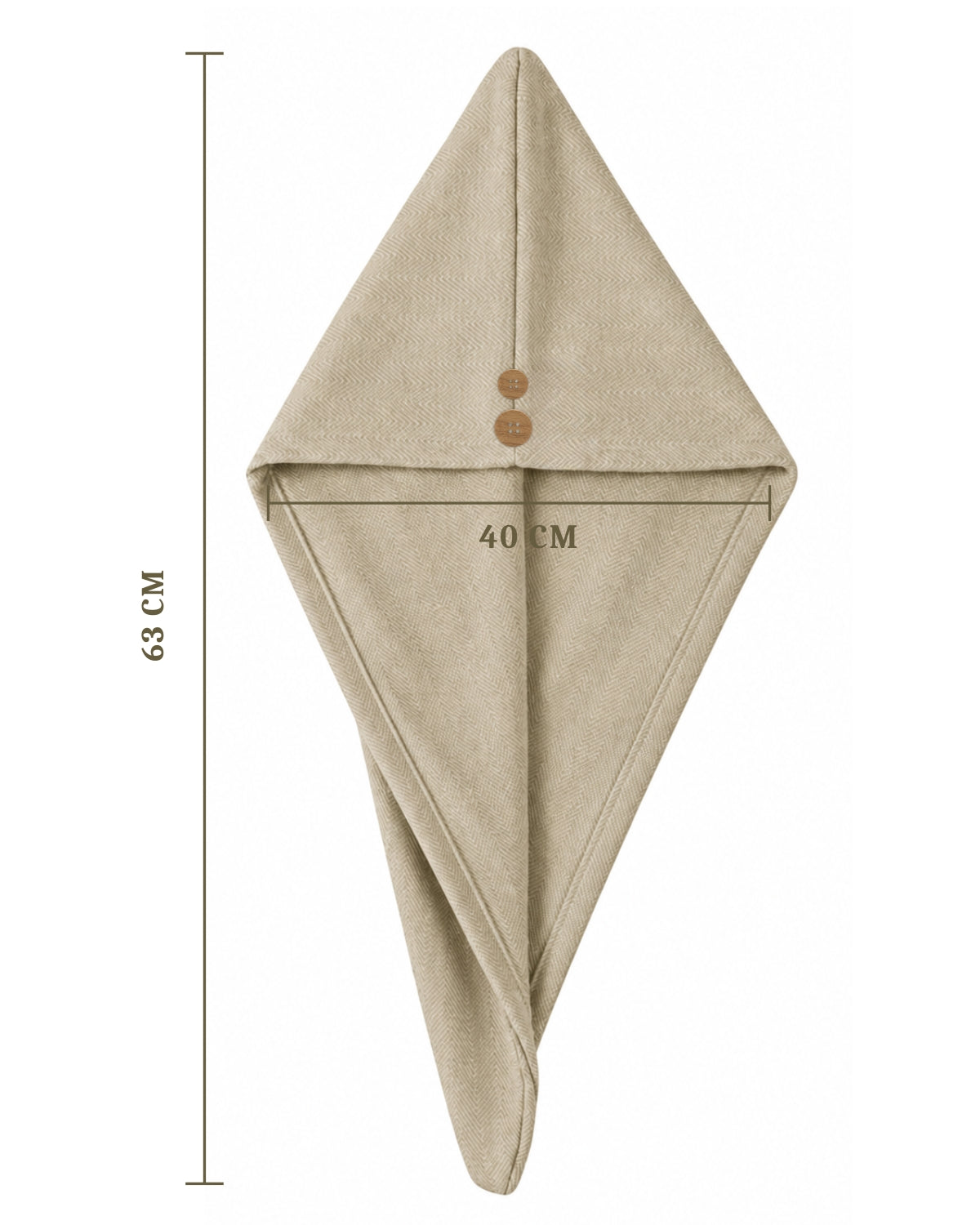 100% Bamboo Hair towel | Olive