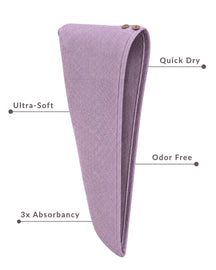 100% Bamboo Hair towel | Plum