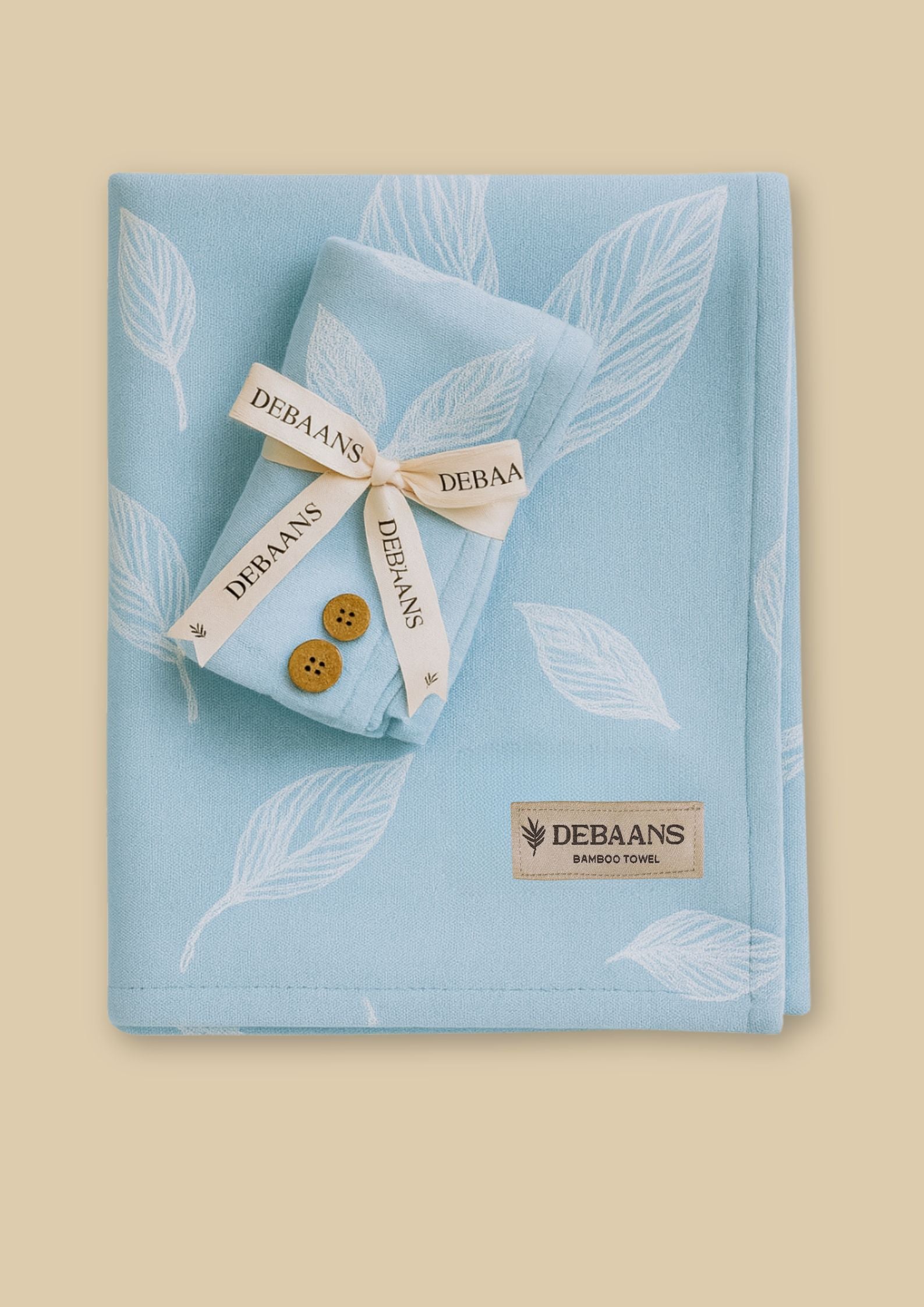100% Bamboo Hair towel | Sky Blue