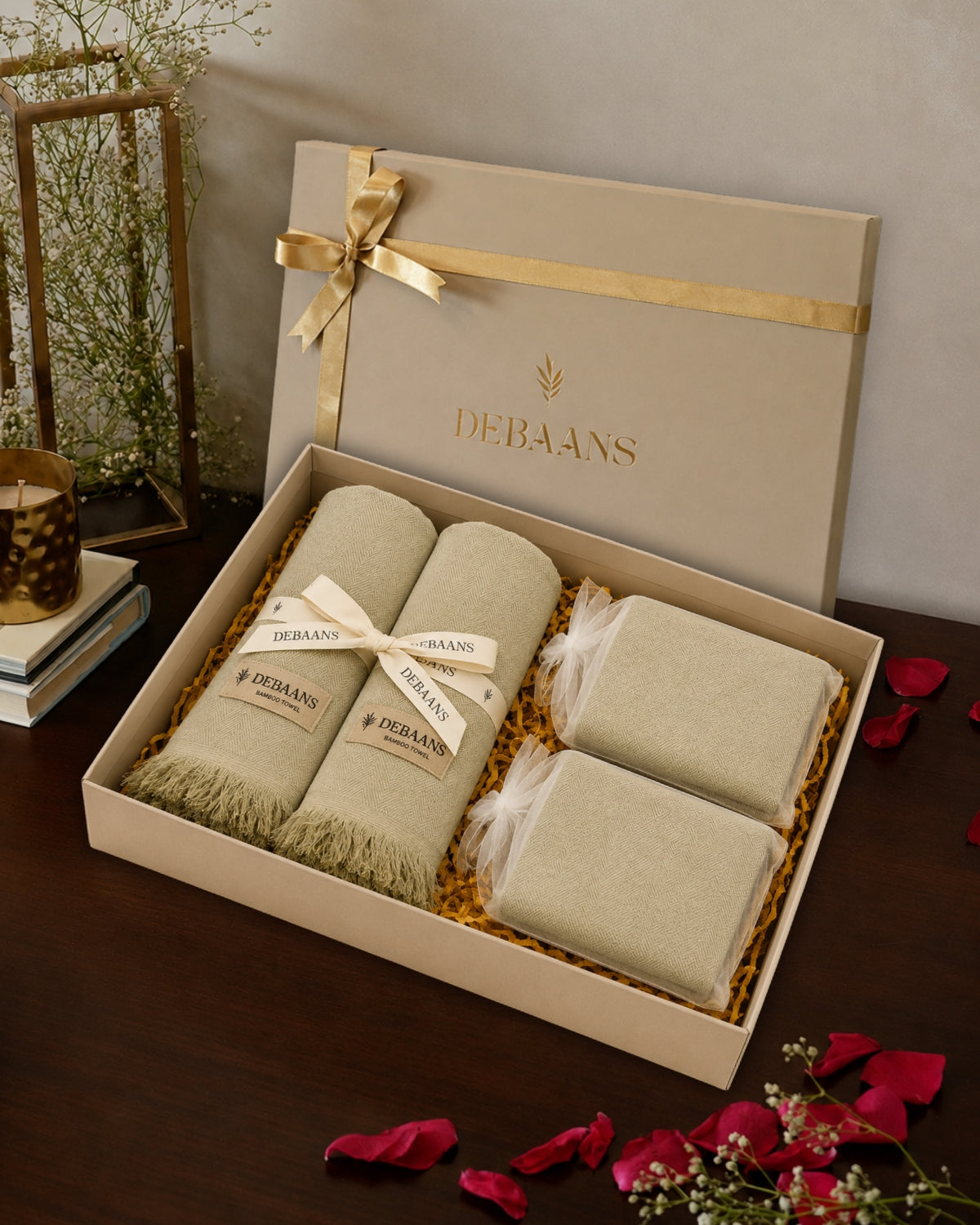 4 pc classic towel gift set ‚ 2 bath + 2 hand