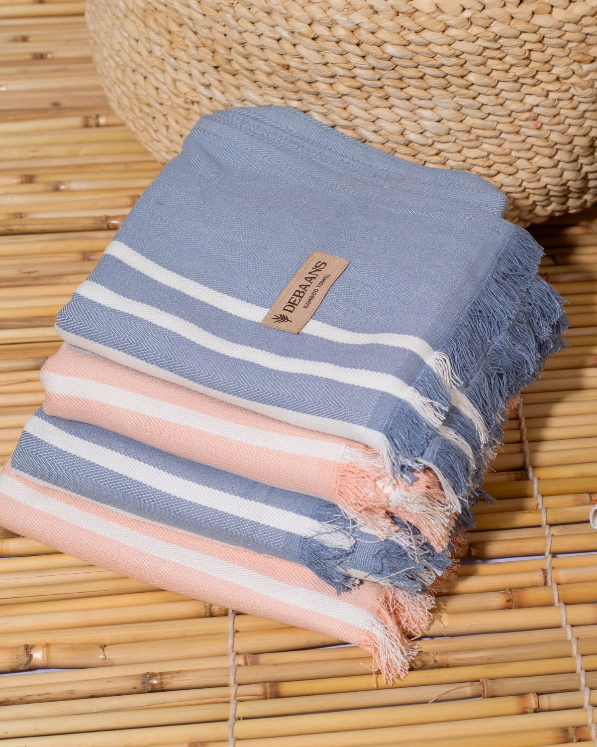 Powder Blue bamboo bath towel