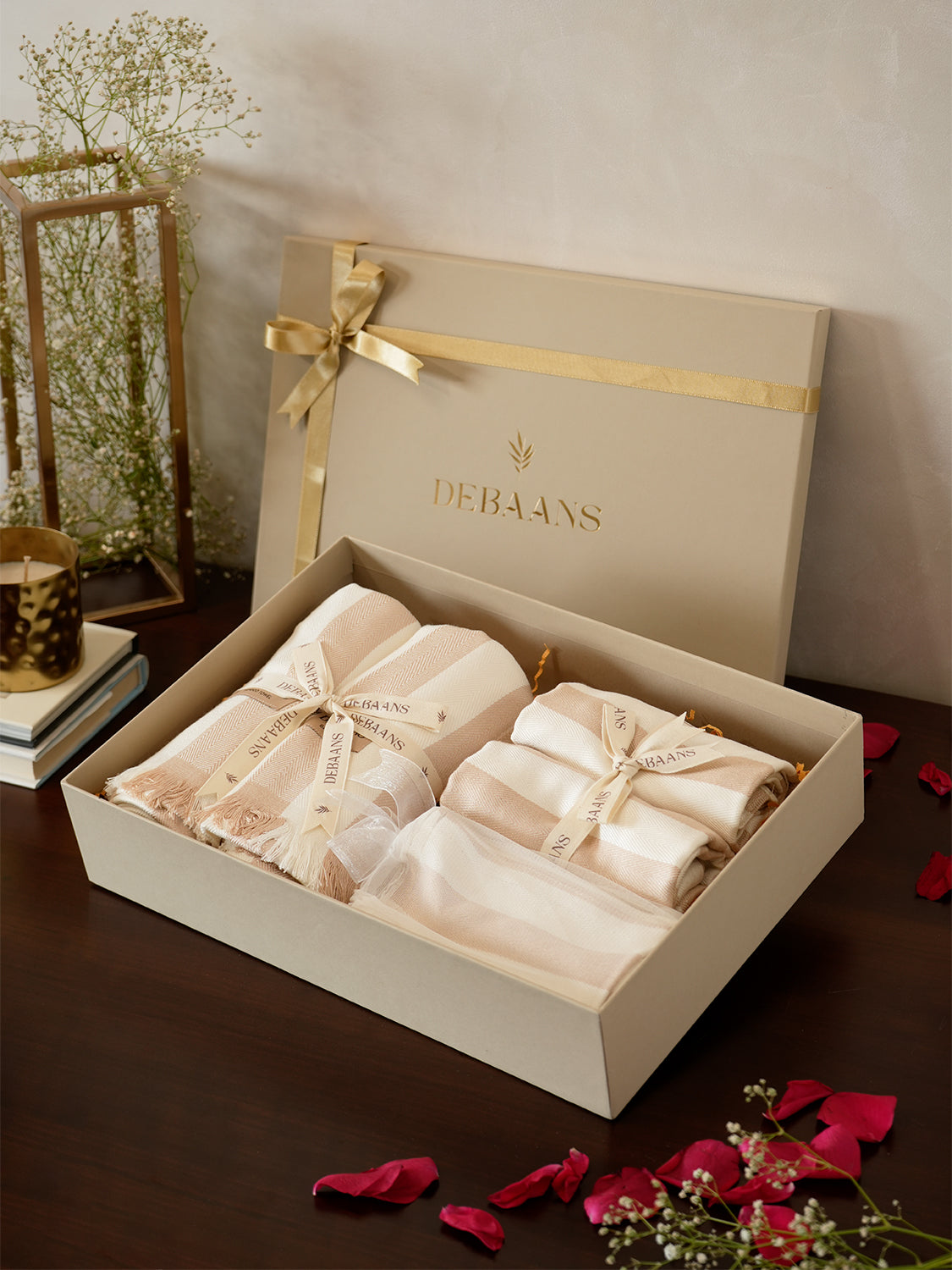 6 pc towel gift set – 2 bath + 2 hand + 2 face towels