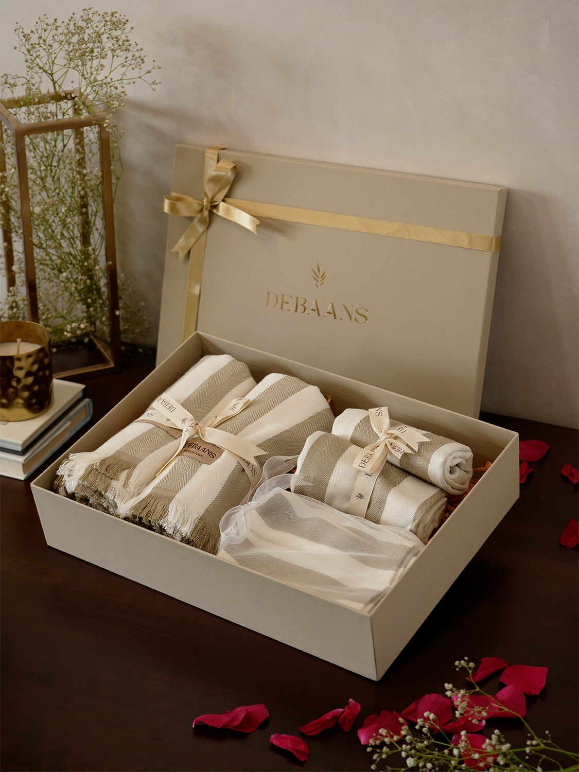 6 pc towel gift set – 2 bath + 2 hand + 2 face towels