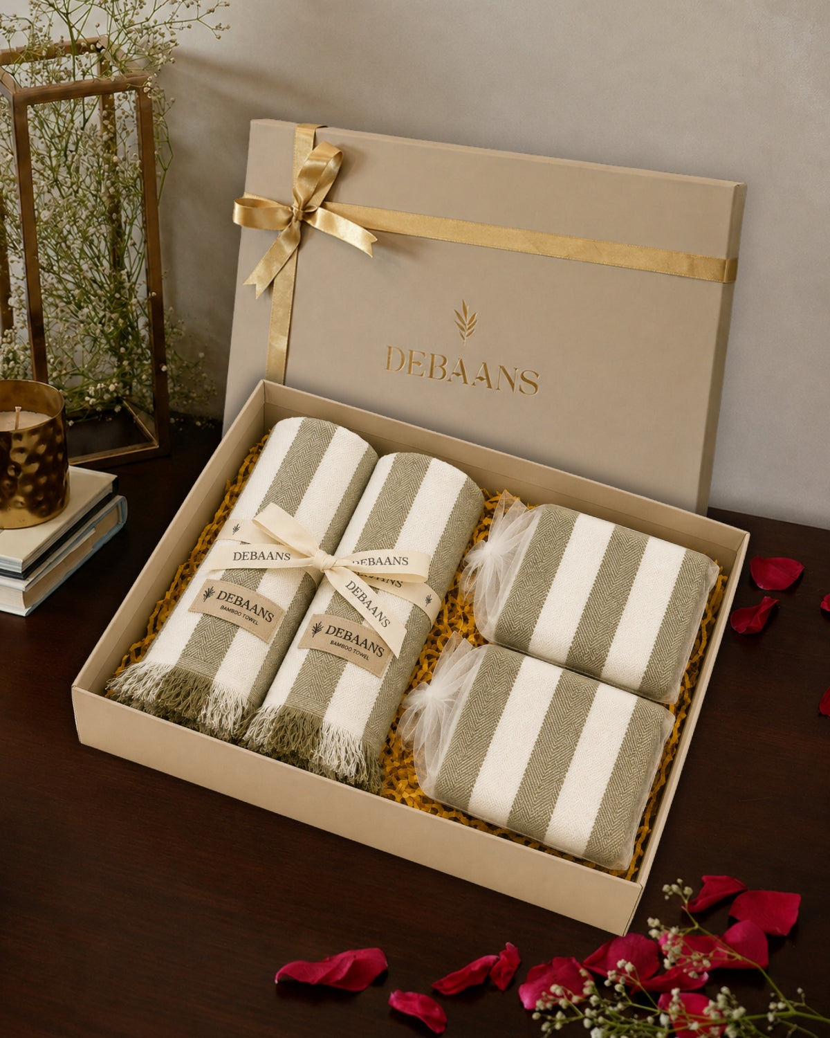 4 pc classic towel gift set ‚ 2 bath + 2 hand