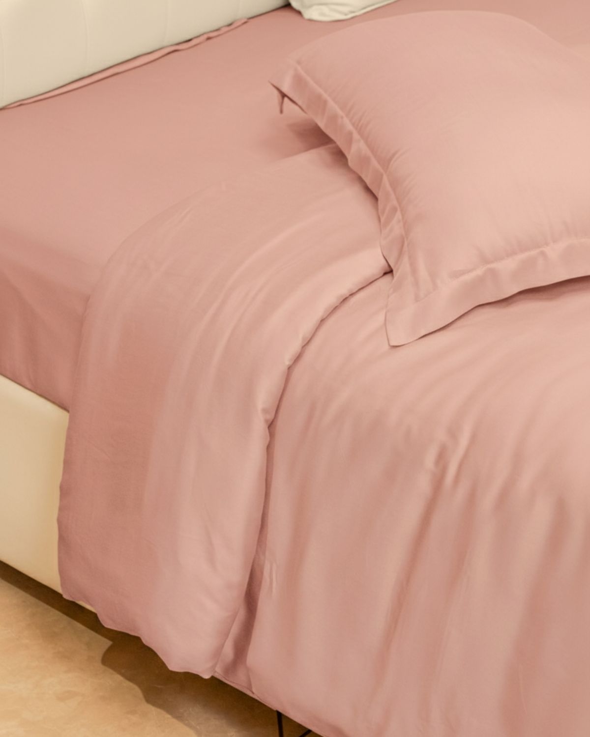 Blush Bamboo King Duvet Cover Set