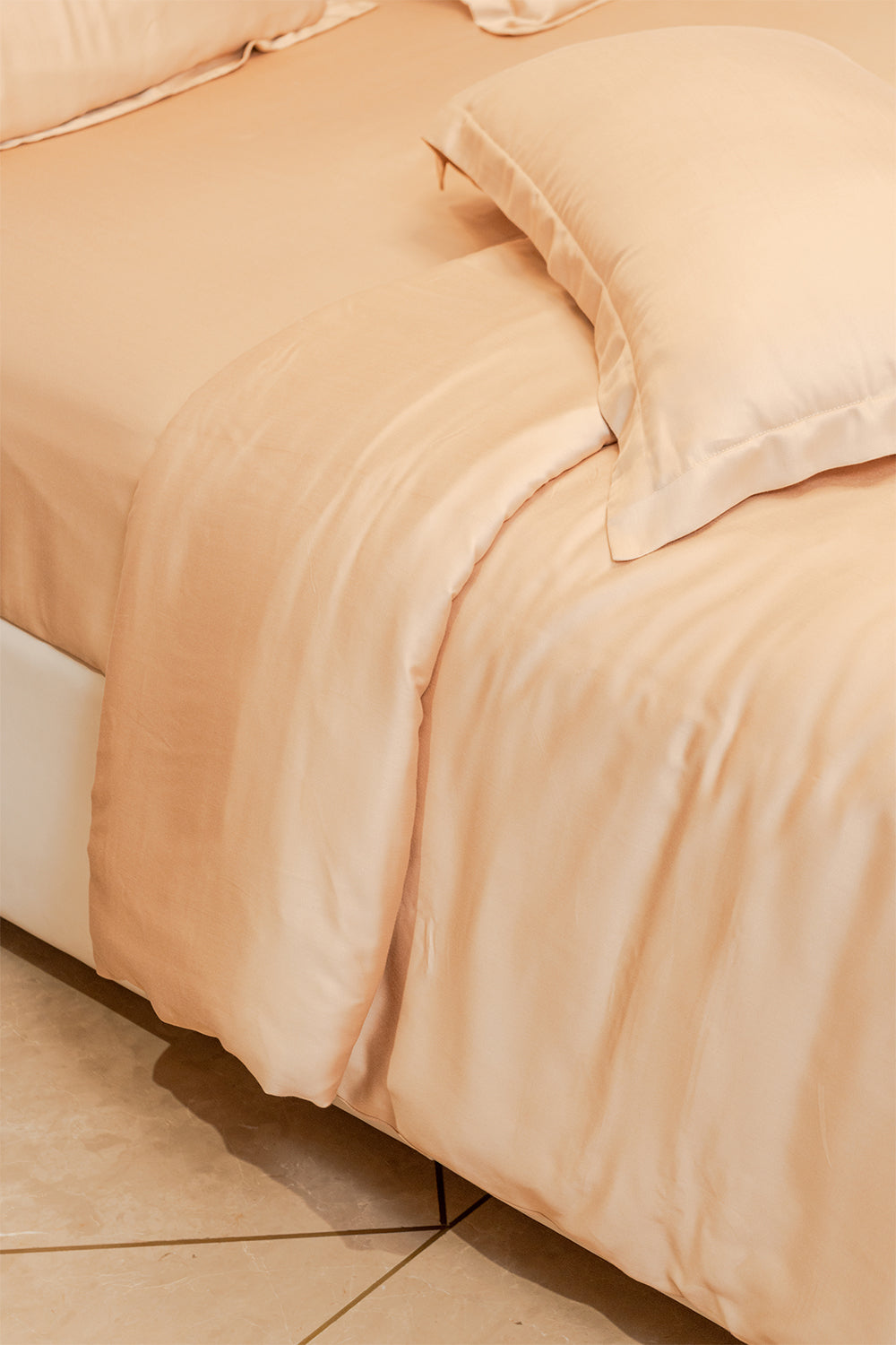 Beige Bamboo King Duvet Cover Set