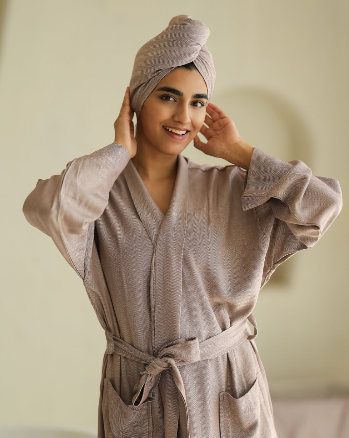 Plum Bamboo Bathrobes