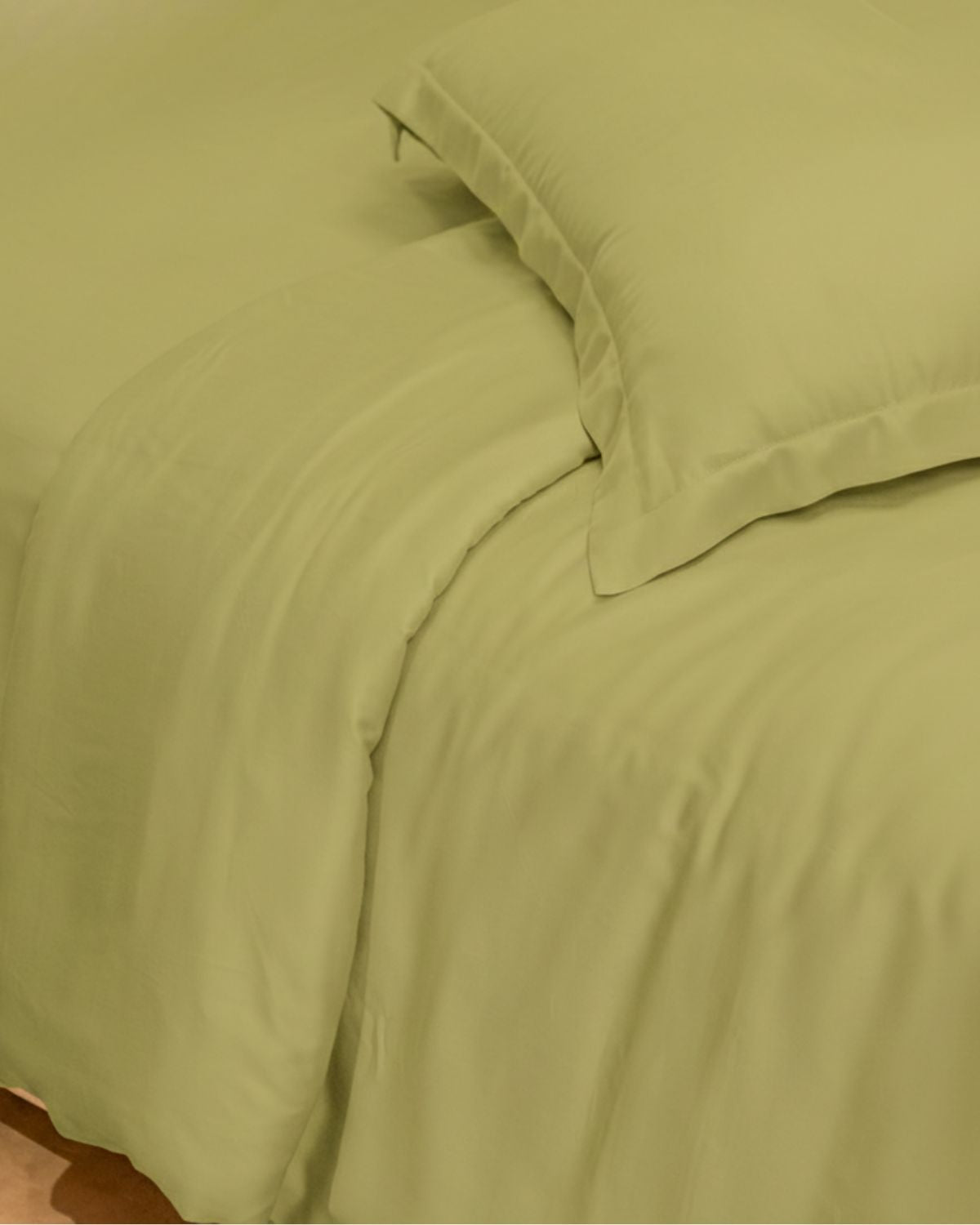 Green Bamboo King Duvet Cover Set