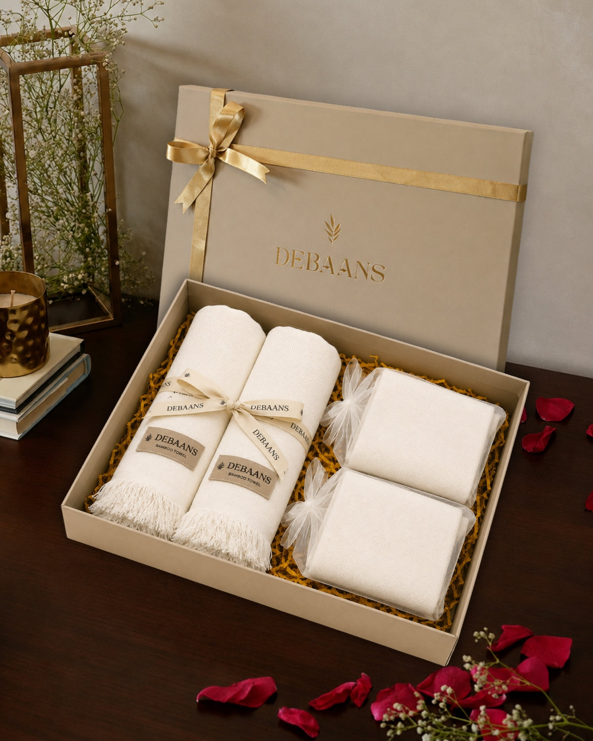 4 pc classic towel gift set ‚ 2 bath + 2 hand