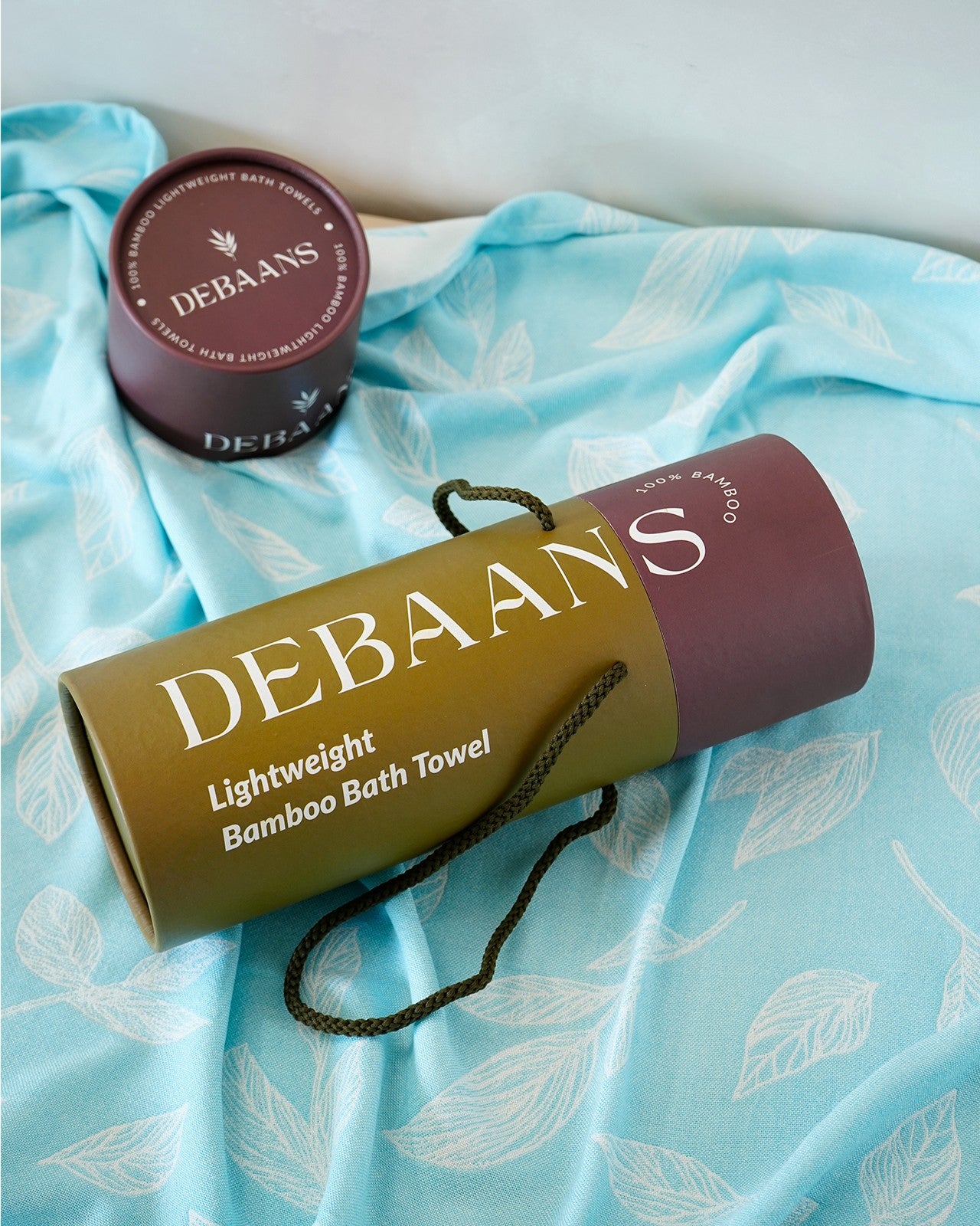 Botanica Jacquard Bamboo Bath Towel | Sky Blue