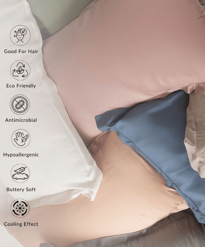 Steel blue bamboo bedsheet set Debaans