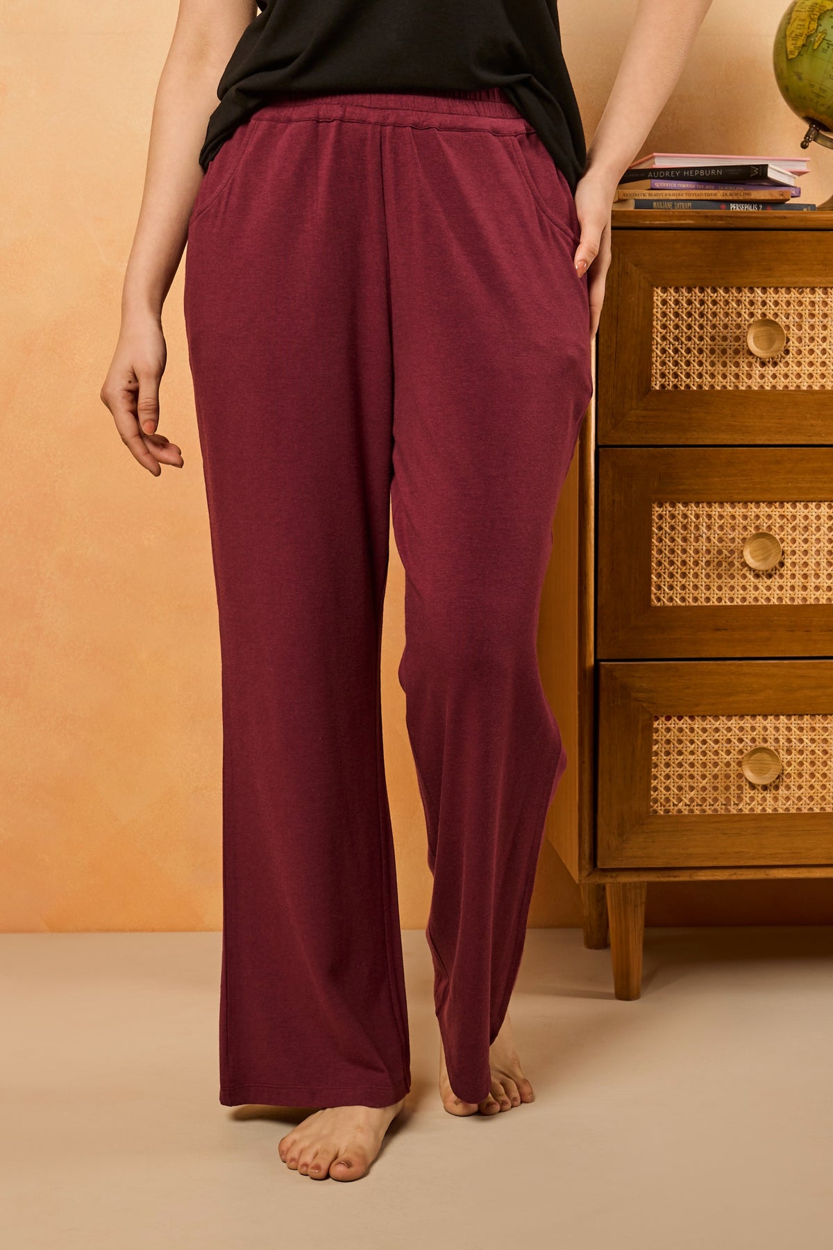 Basic Relaxed Pyjama - Wine