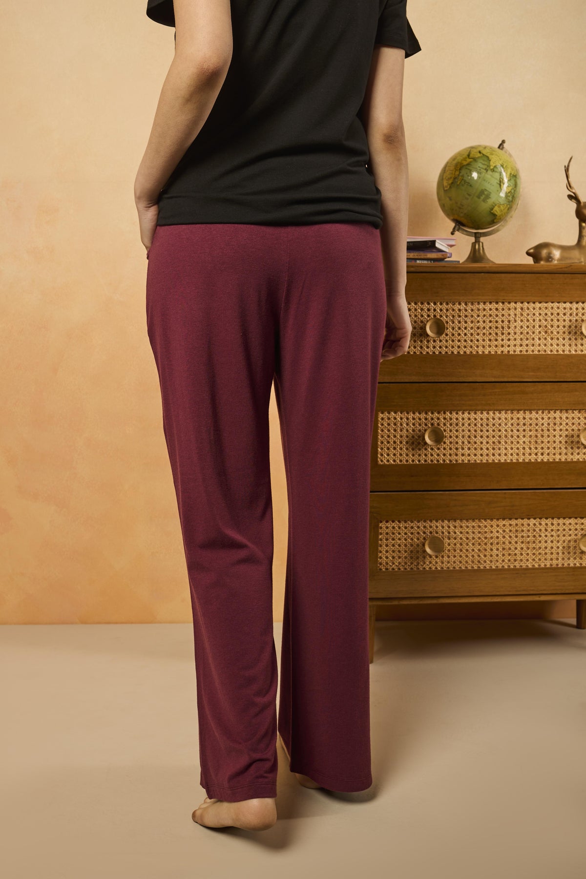 Basic Relaxed Pyjama - Wine