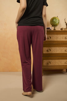 Basic Relaxed Pyjama - Wine